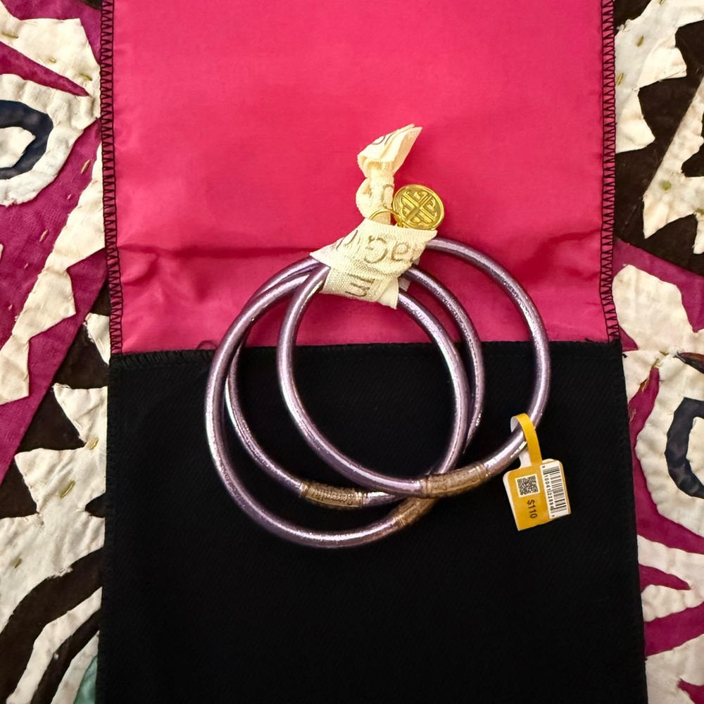 Budhagirl LILA ALL WEATHER BANGLES - set of three